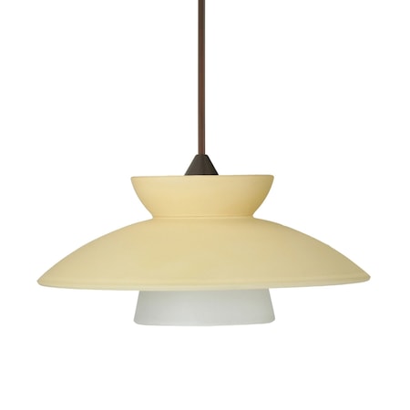 Besa Lighting Trilo 7 Cord Pendant, Champagne, Bronze Finish, 1x50W Halogen 1XT-271897-BR